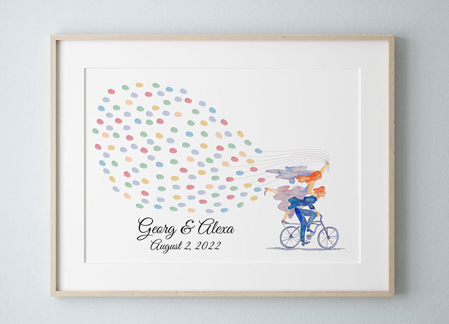 Just Married Fingerprint Guestbook