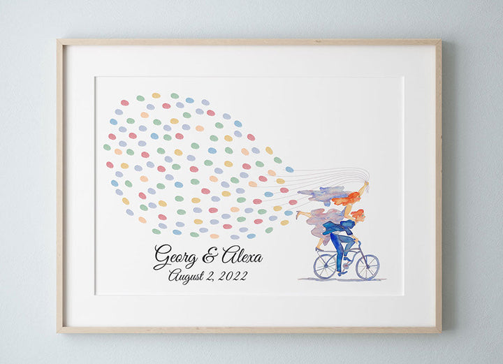Just Married Fingerprint Guestbook
