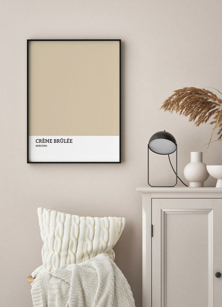 Creme Brulee Color Poster
