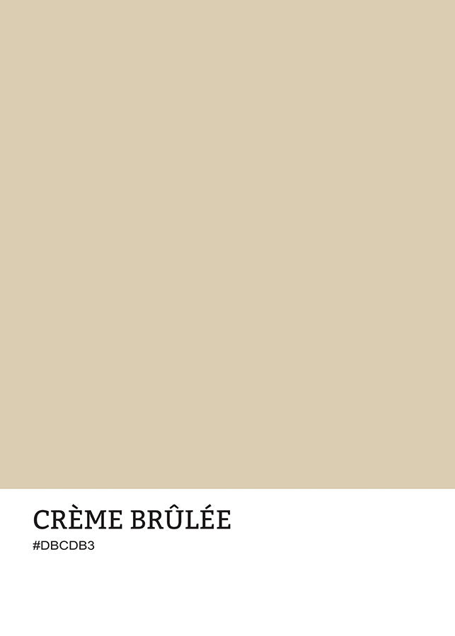 Creme Brulee Color Poster