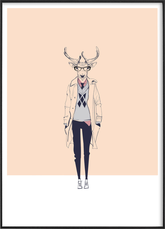 DOCTOR DEERPosterFinger Art PrintsMARY & FAP