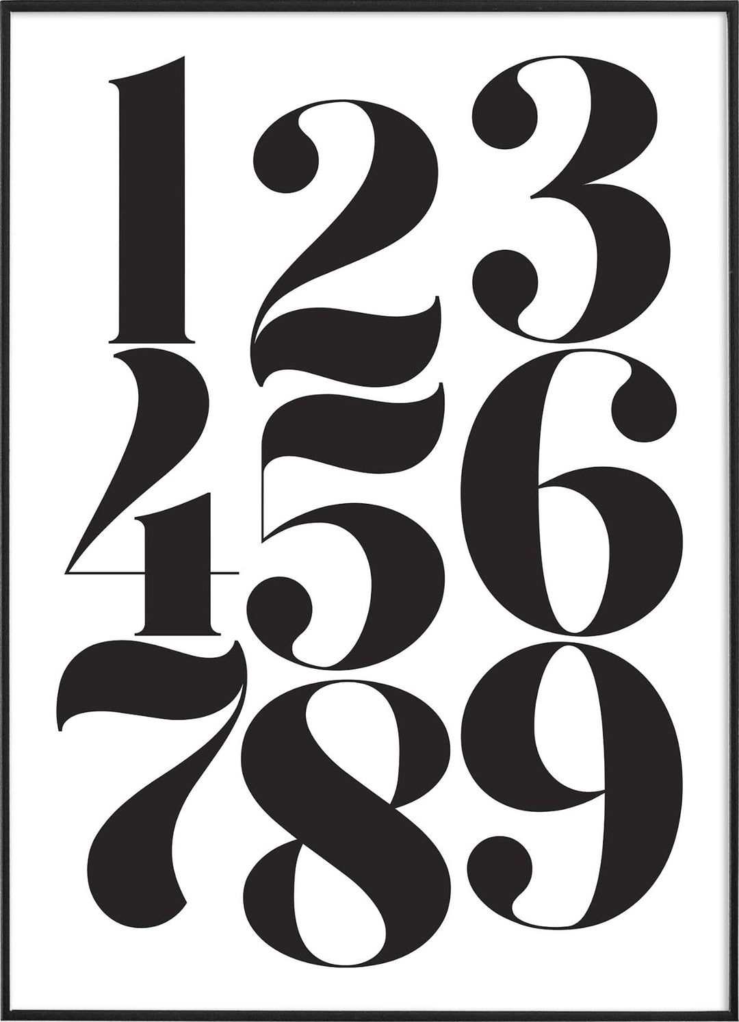 NUMBER POSTERPosterFinger Art PrintsMARY & FAP