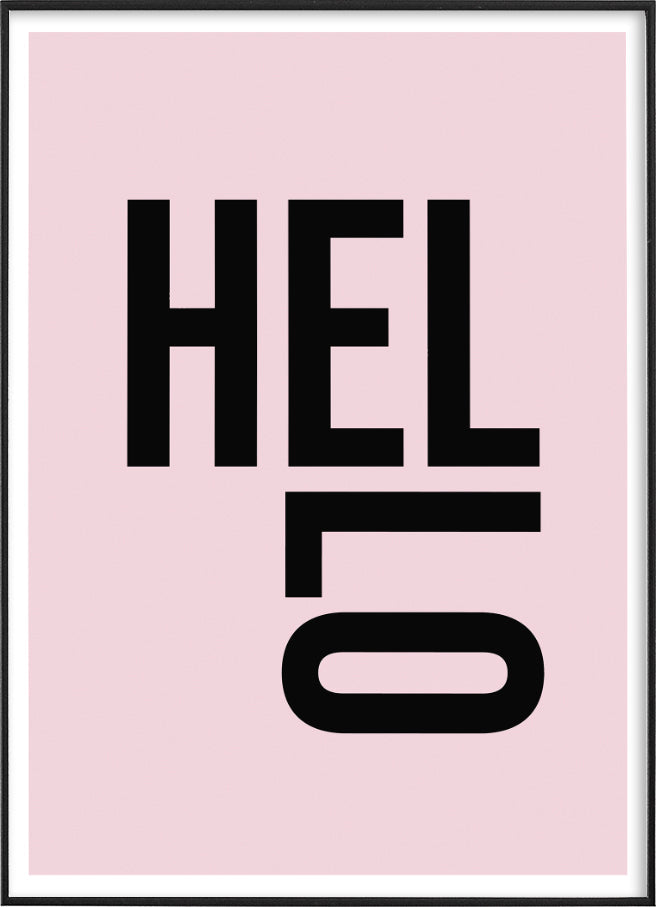 HELLOPosterFinger Art PrintsMARY & FAP