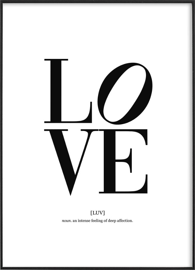 LOVE DEFINITION POSTERPosterFinger Art PrintsMARY & FAP