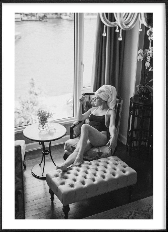 WOMAN WITH SUNGLASSESPosterFinger Art PrintsMARY & FAP