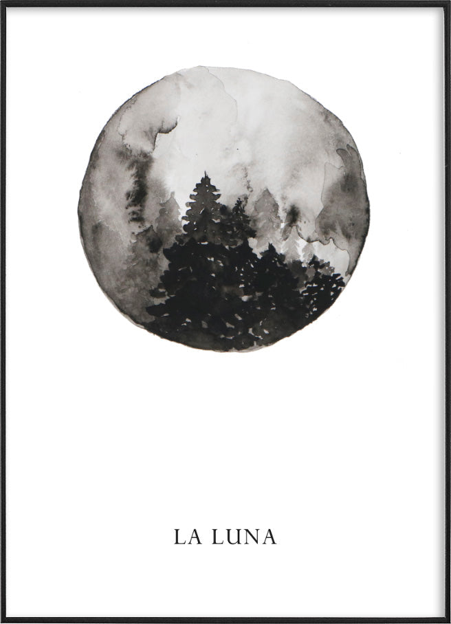 LA LUNAPosterFinger Art PrintsMARY & FAP