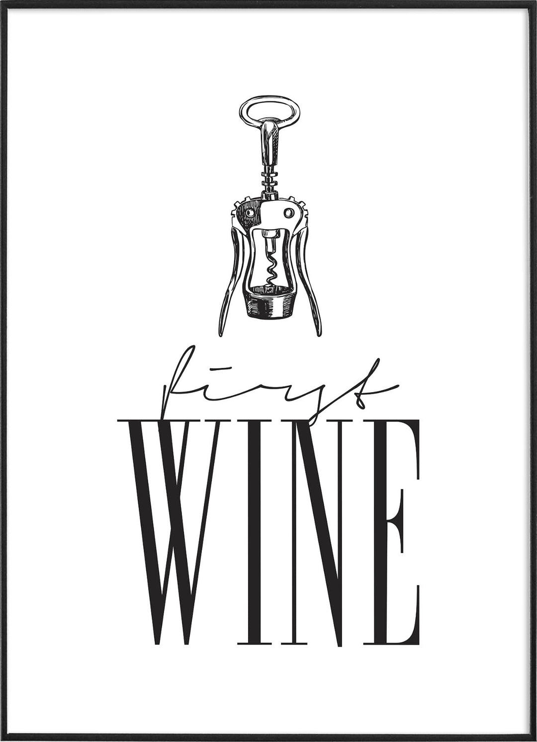 FIRST WINEPosterFinger Art PrintsMARY & FAP