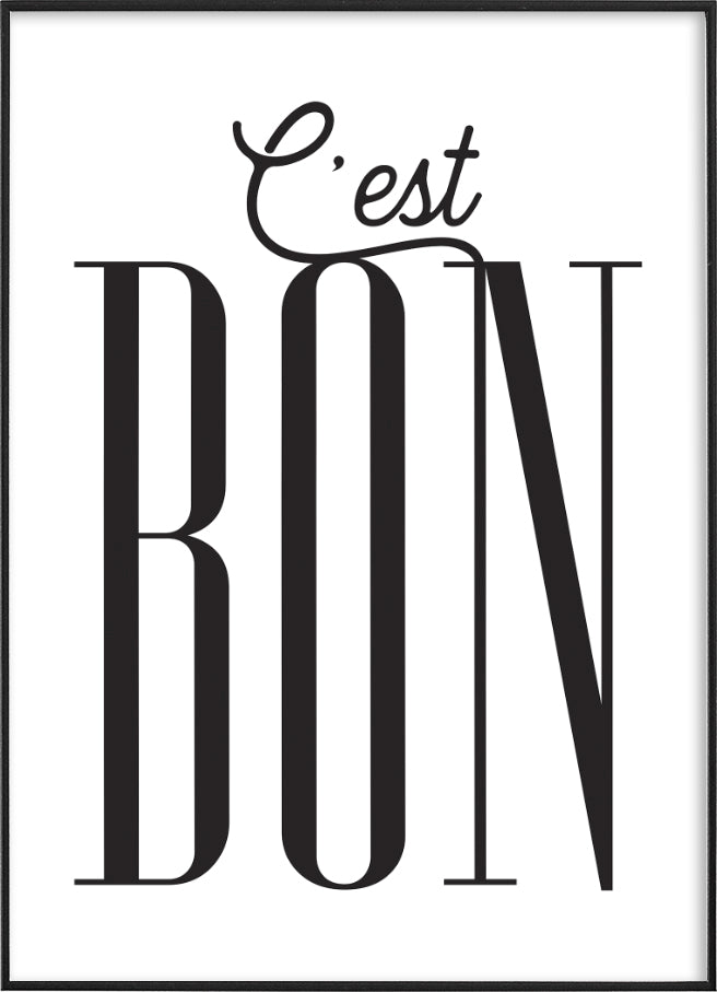 C'EST BONPosterFinger Art PrintsMARY & FAP