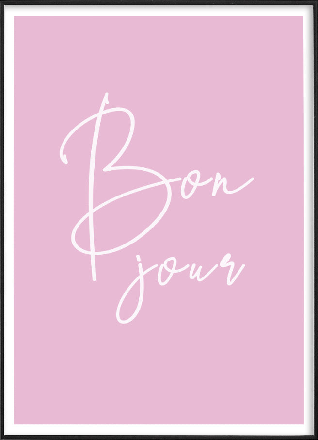 BON JOURPosterFinger Art PrintsMARY & FAP