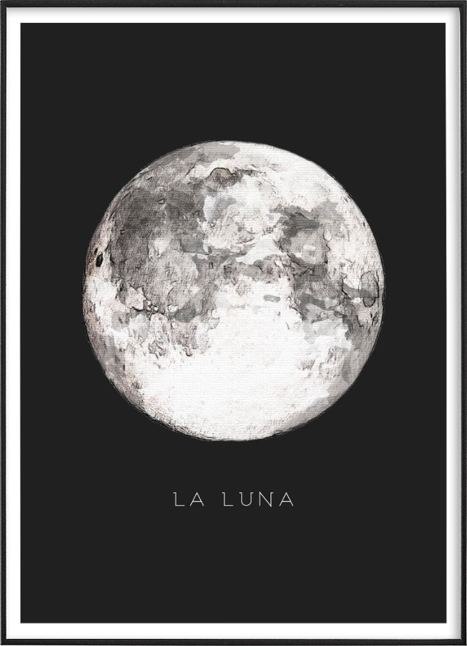 LA LUNAPosterFinger Art PrintsMARY & FAP