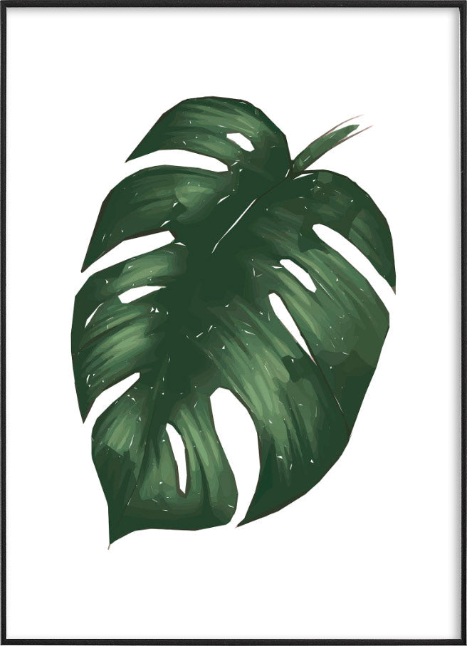 MONSTERA LEAF POSTERPosterFinger Art PrintsMARY & FAP