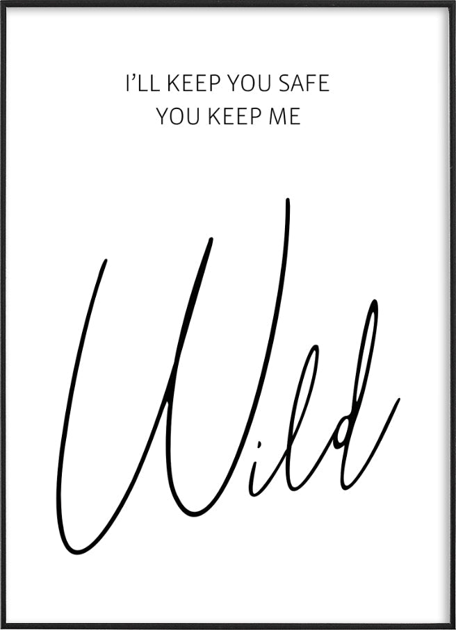 KEEP ME WILDPosterFinger Art PrintsMARY & FAP