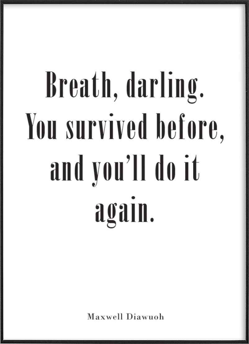 Maxwell Diawuoh Quote PosterPosterMARY&FAPMARY & FAP