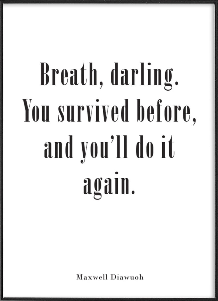 Maxwell Diawuoh Quote PosterPosterMARY&FAPMARY & FAP