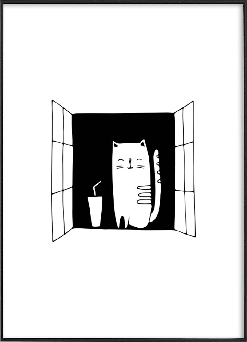 The Cat at the Window PosterPosterMARY&FAPMARY & FAP