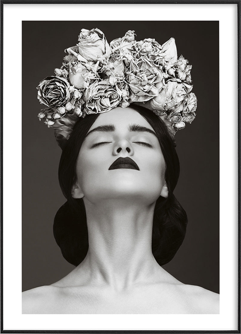 Woman With Roses CrownPosterMARY&FAPMARY & FAP