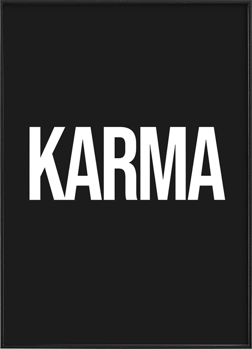 Karma Typography PosterPosterMARY&FAPMARY & FAP