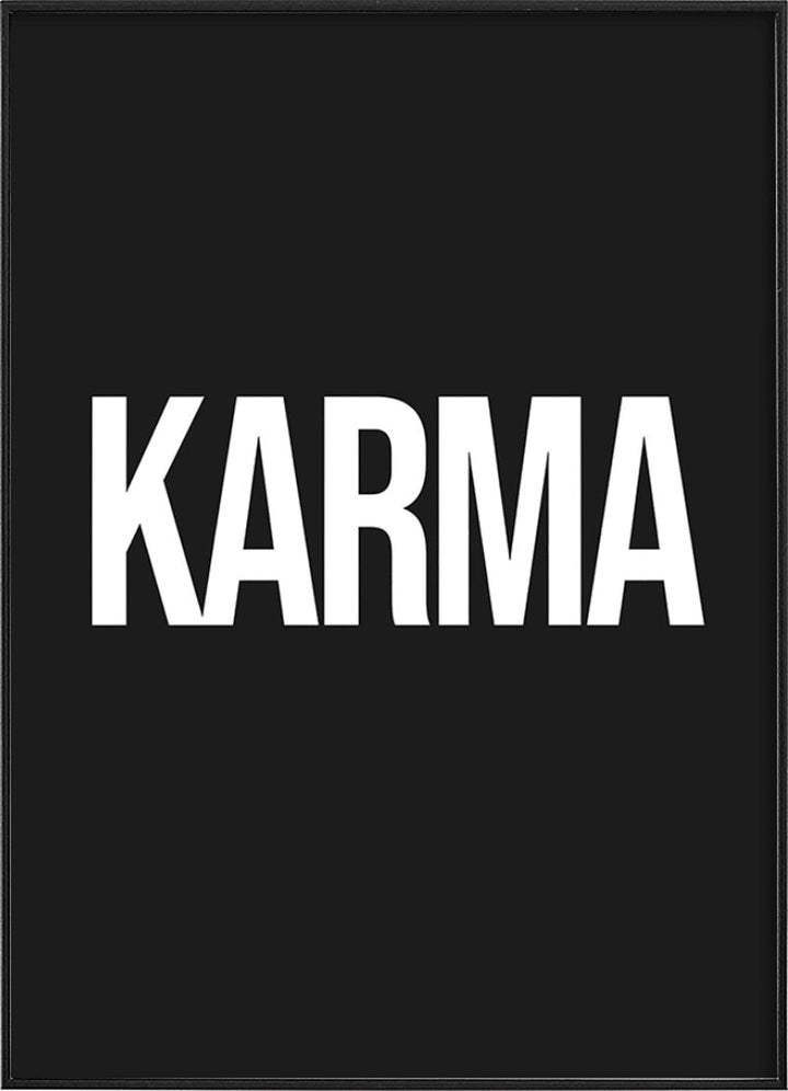 Karma Typography PosterPosterMARY&FAPMARY & FAP